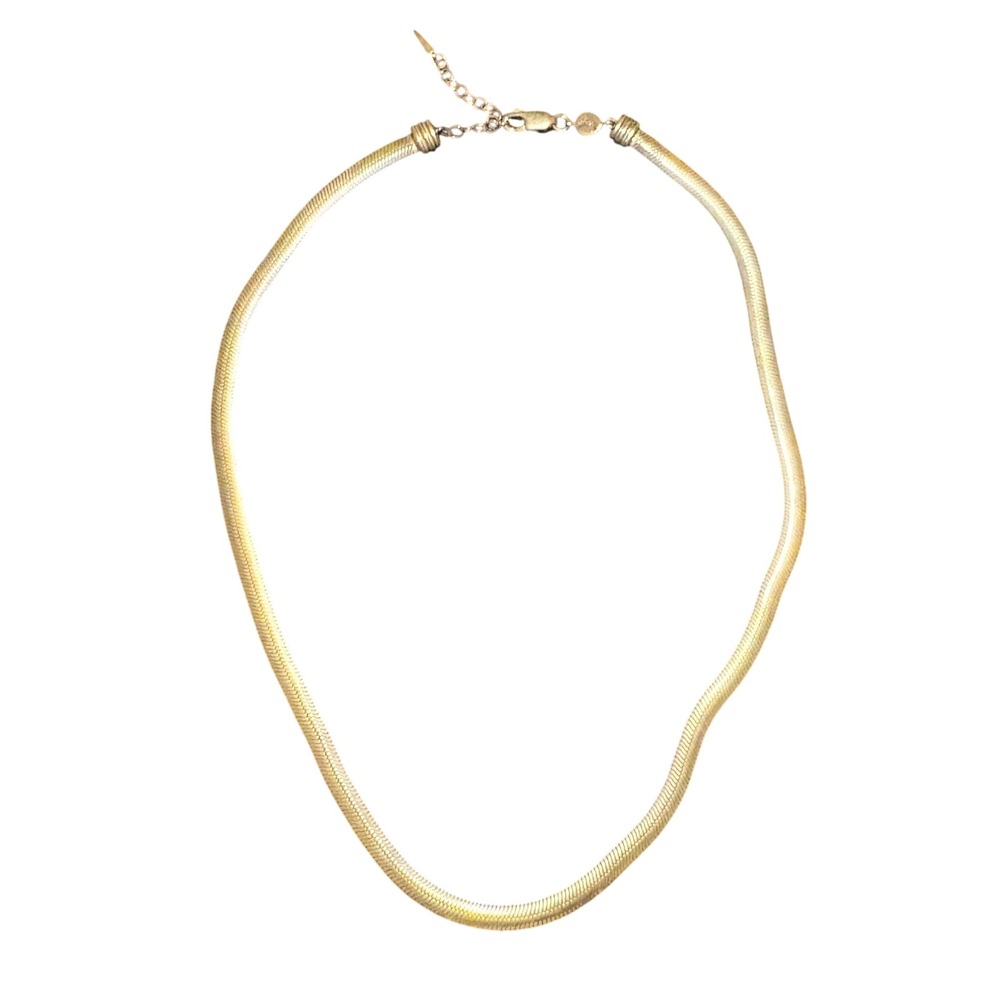 Missoma Gold Vermeil 925 Sterling Silver Flat Classic Snake Chain Necklace